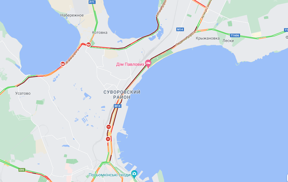 Где пробки 23 июля в Одессе