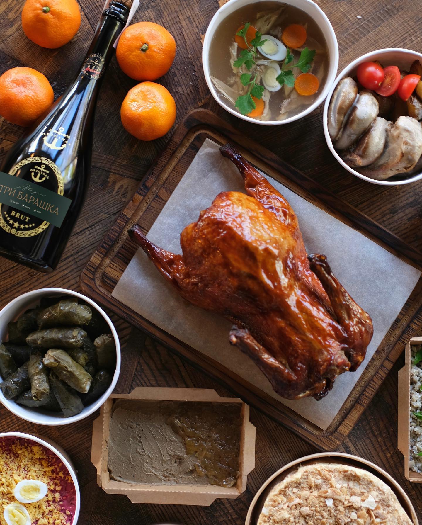 Новогодний бокс в ресторане "Три барашка".