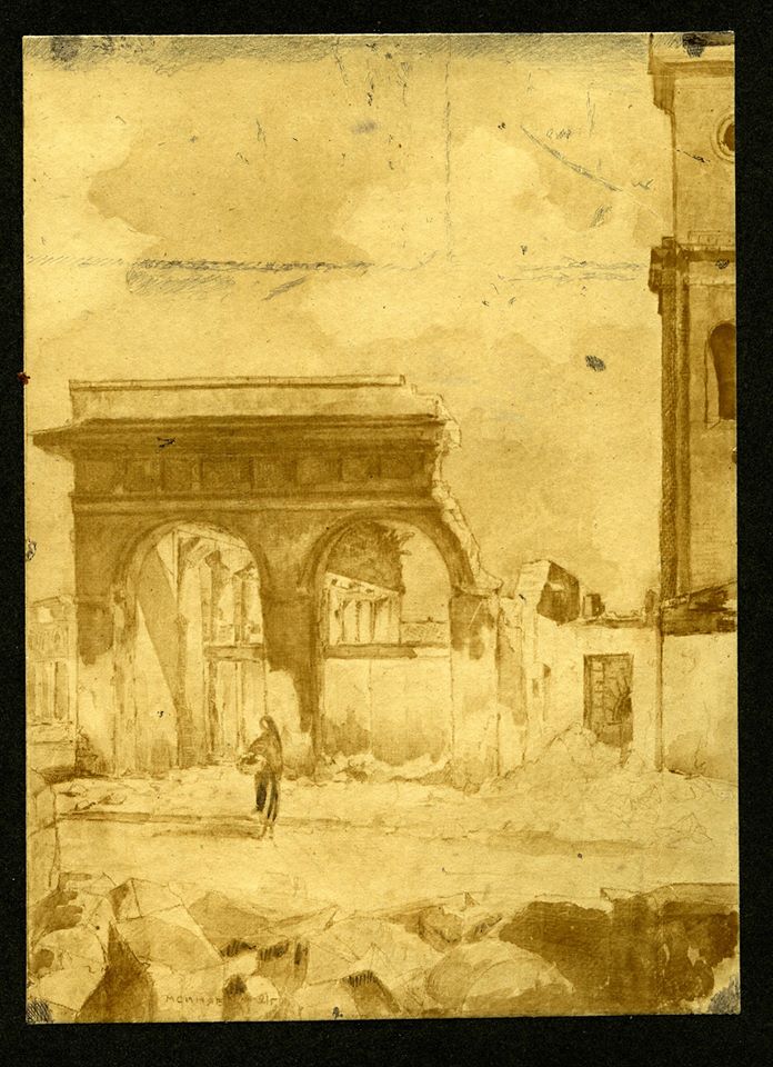 Аркада Старого базару (нині Старобазарного скверу). Архітектор Торічеллі, 1830 рік