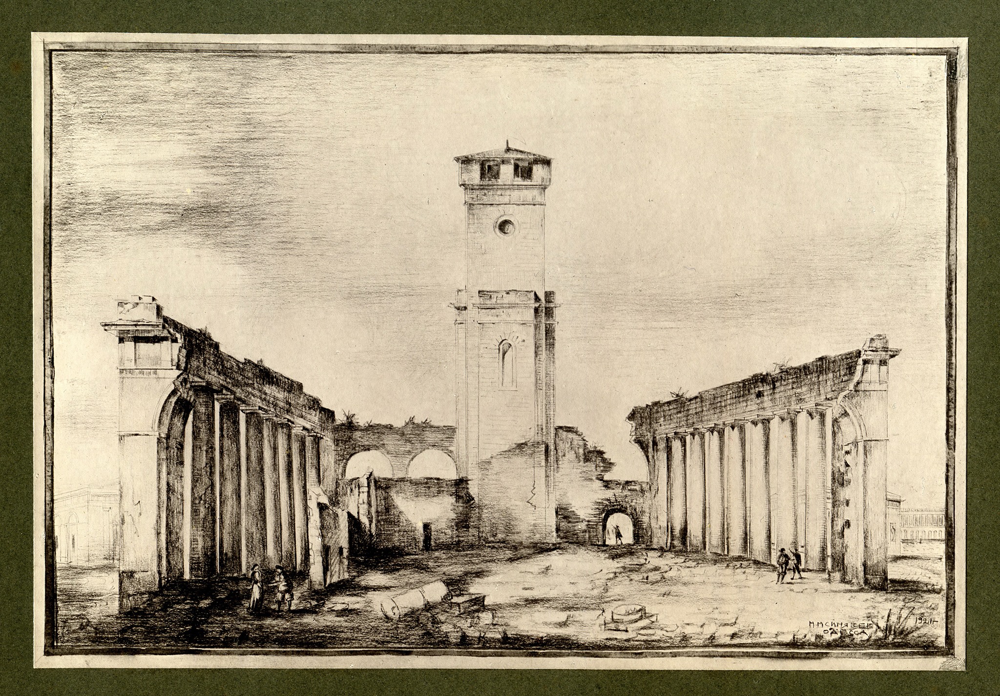 Колонада, Старий Базар (нині Старобазарний сквер). 1830 рік, архітектор Торічеллі