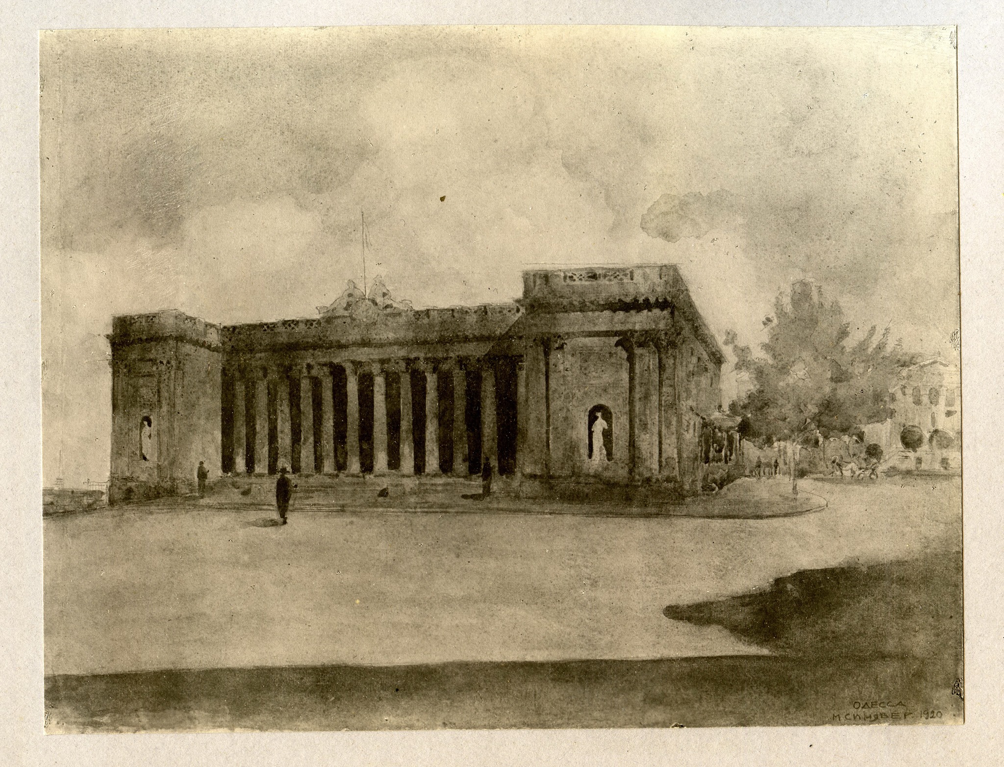 Будівля старої Біржі (зараз Одеська мерія). Архітектор Боффо, 1832 рік