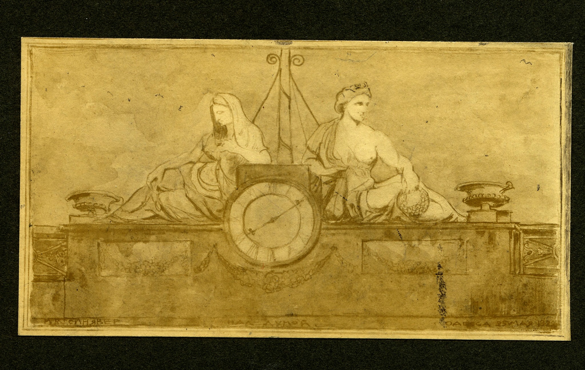 Парапет Старої Біржі (нинішня мерія Одеси), скульптор Іоріні