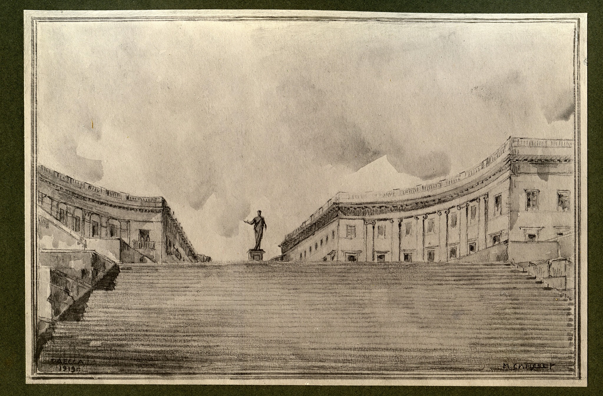 Муніципалітет за проектом Мельникова. 1826 рік. Сходи приписують Боффо, 1829-30 роки