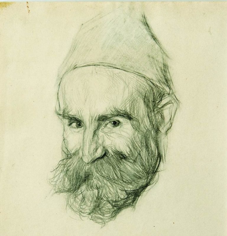 Кириак Костанди, рисунок Валентина Серова.