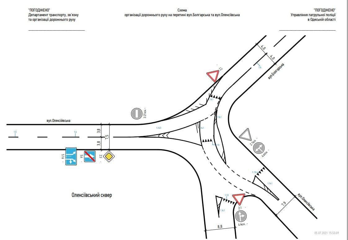 На Молдаванке изменили схему дорожного движения.