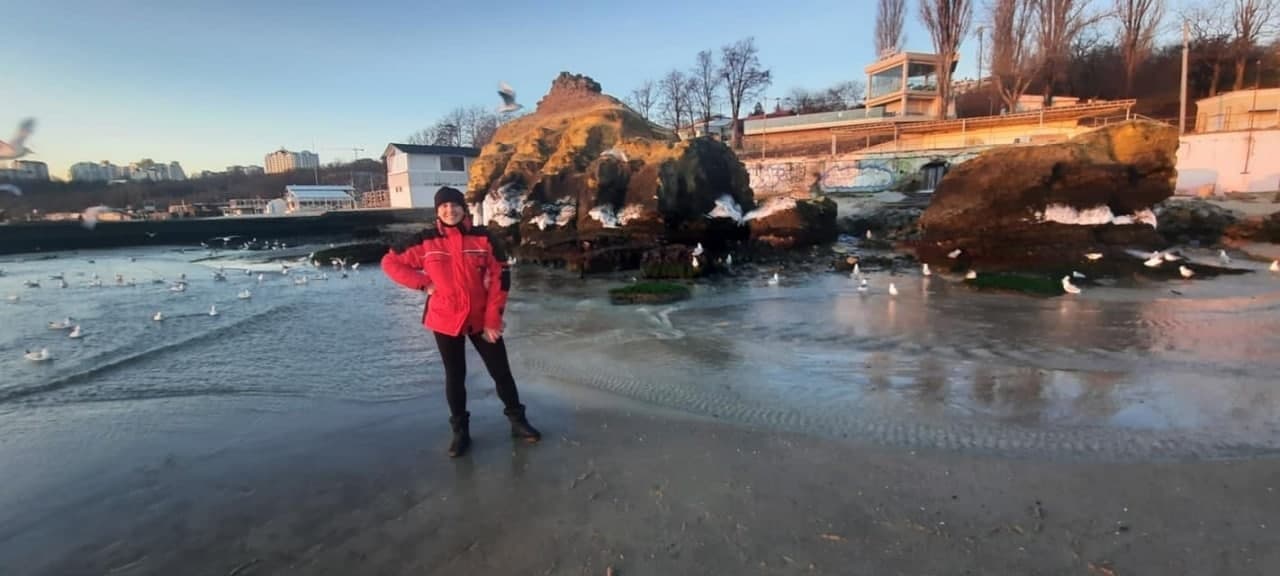 В Одессе "отступило" море.