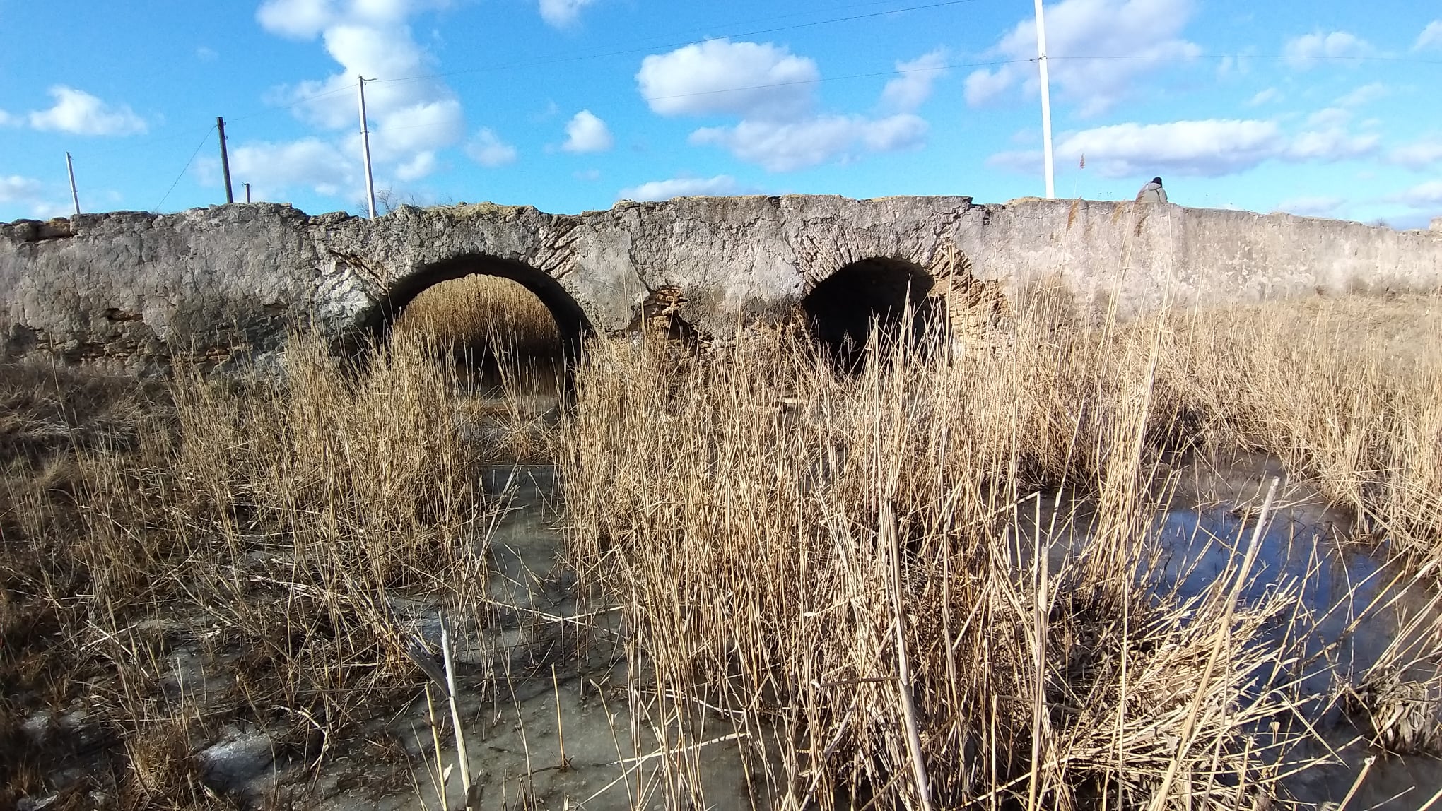 Под Одессой разрушается старинный мост.