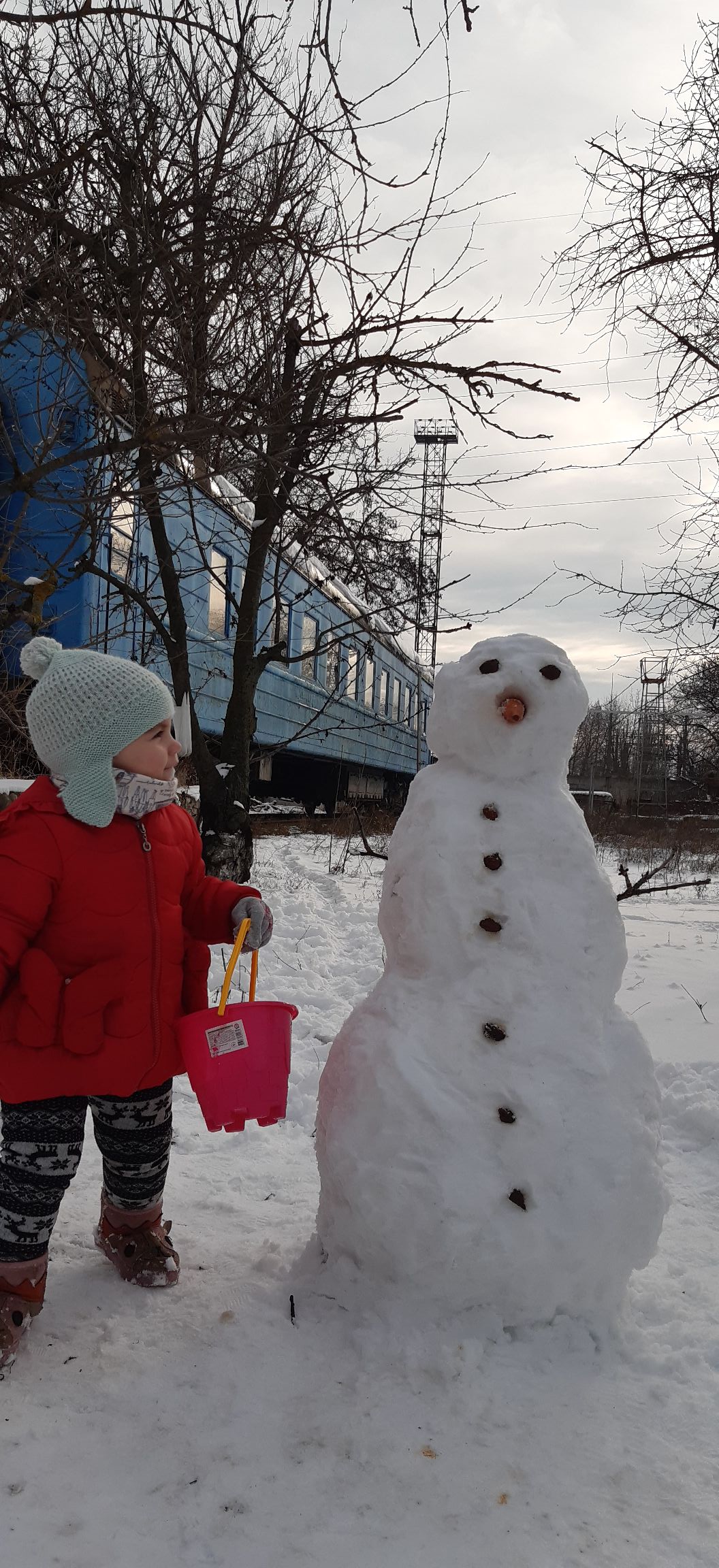 Микро-снеговик в Одессе.