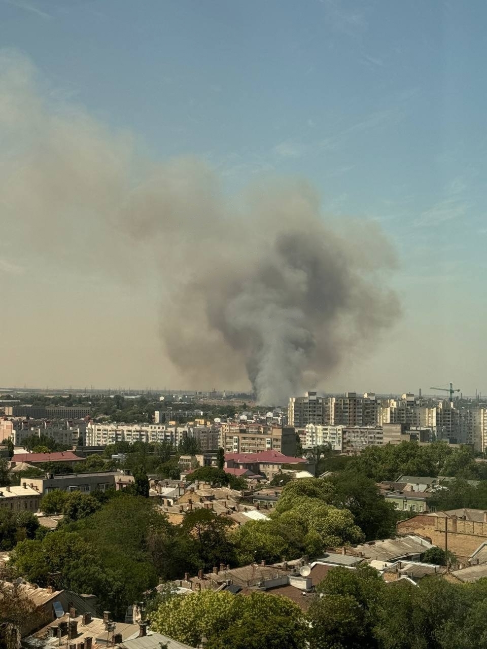 Пожар в Пересыпском районе Одессы.