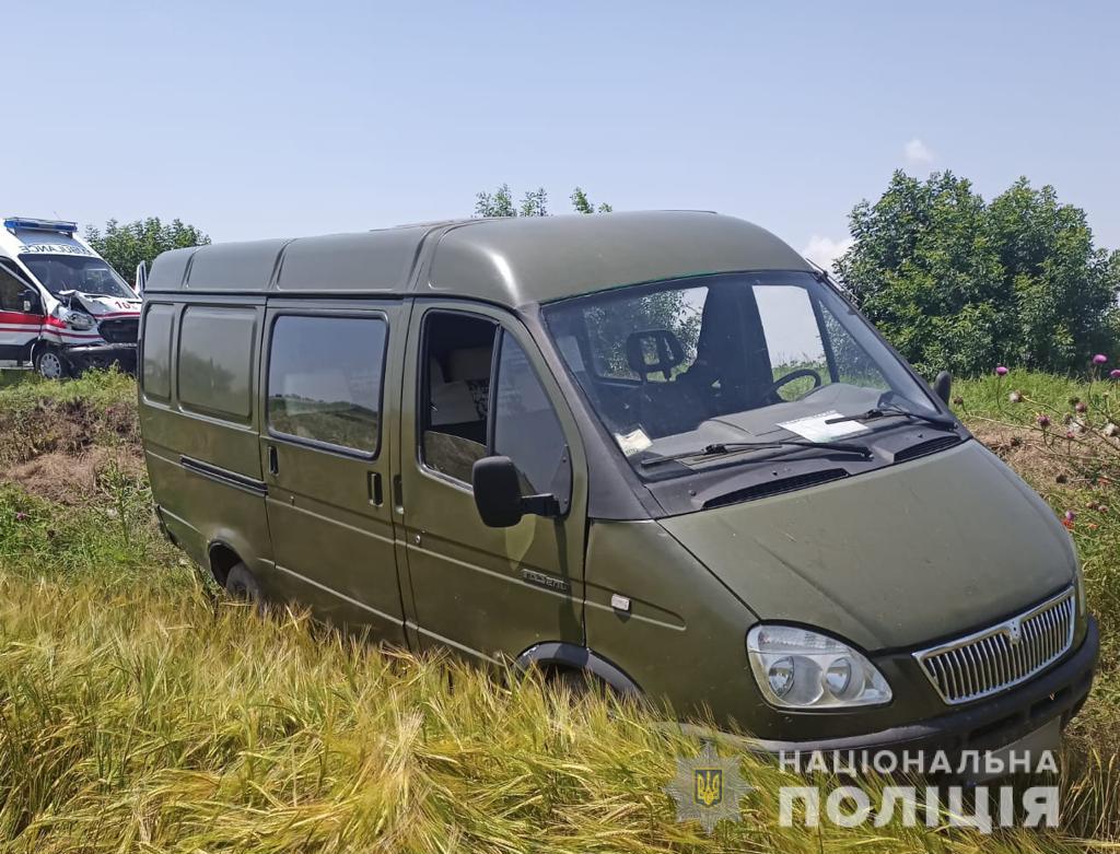 ДТП со "скорой" в Килийском районе. Фото: пресс-службы Нацполиции