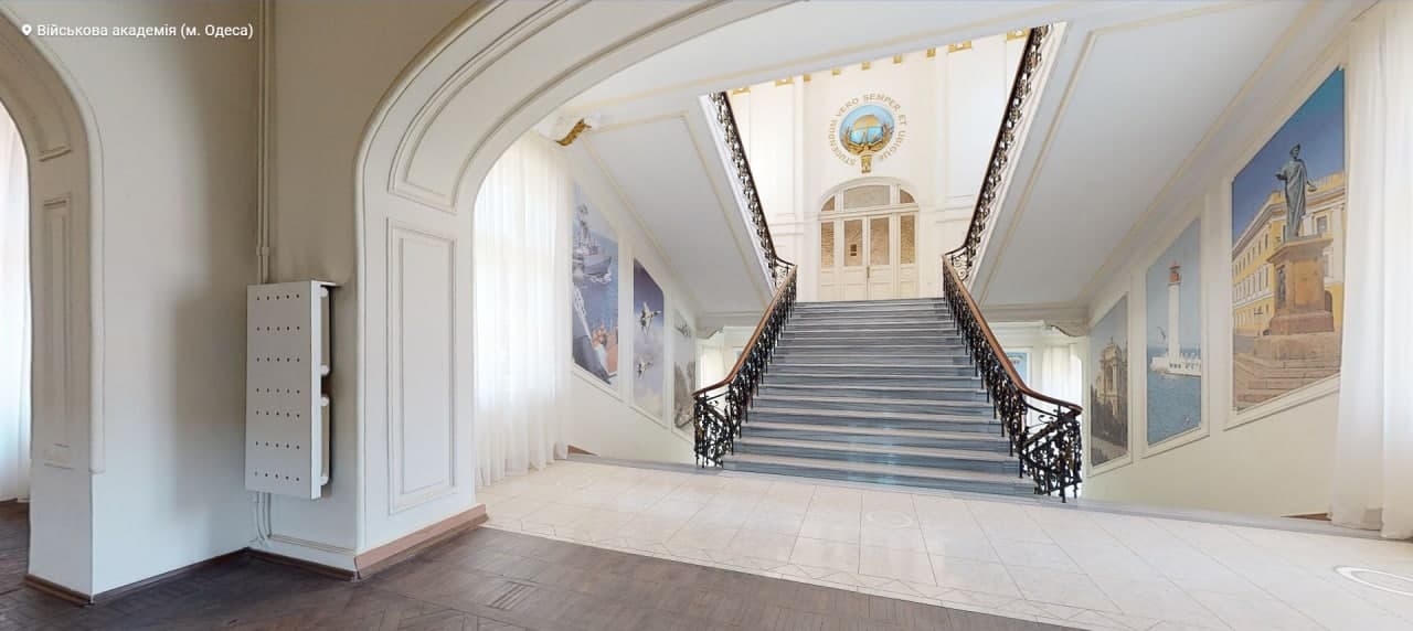 Одесская военная академия. Скриншот: my.matterport.com