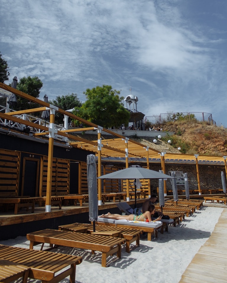 Пляж на Малом Фонтане.