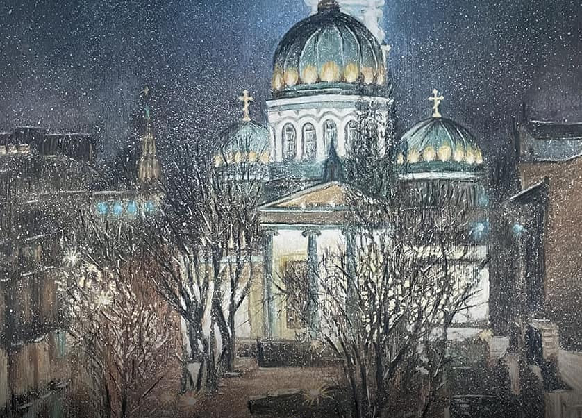 Православная художественнвая выставка студентов.