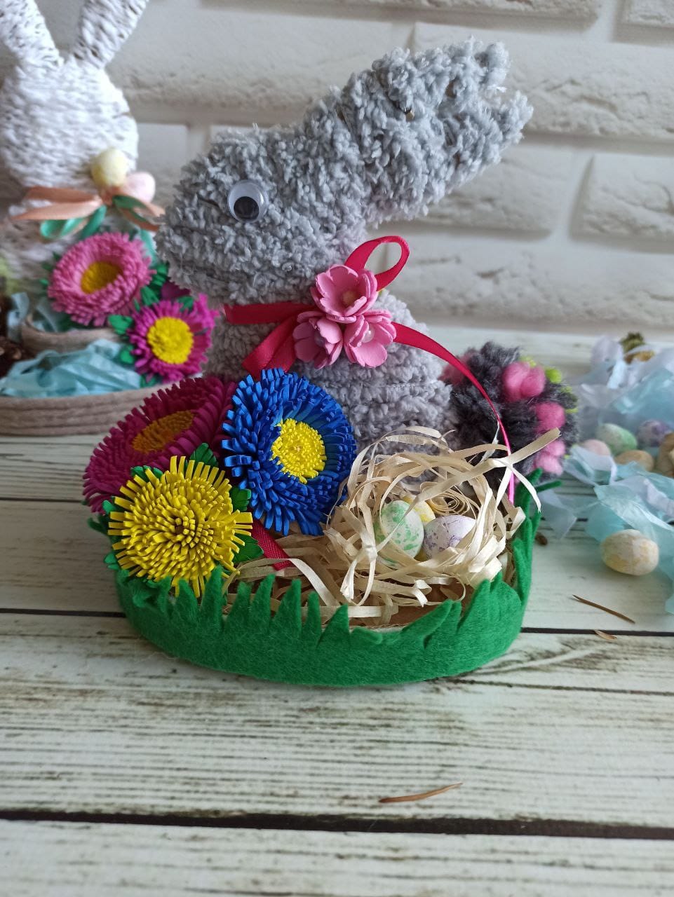 Творческий мастер-класс по изготовлению "Пасхального зайца" для отцов и детей.