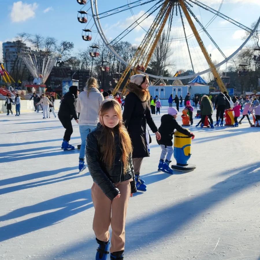 Ковзанка у парку Шевченка.