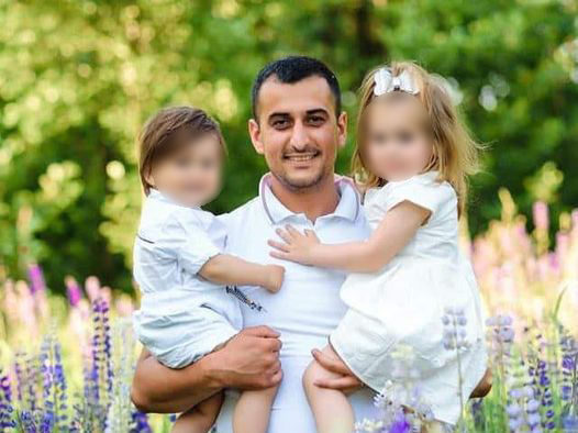 Погибший капитан Артур Ерохин с детьми. Фото: Facebook