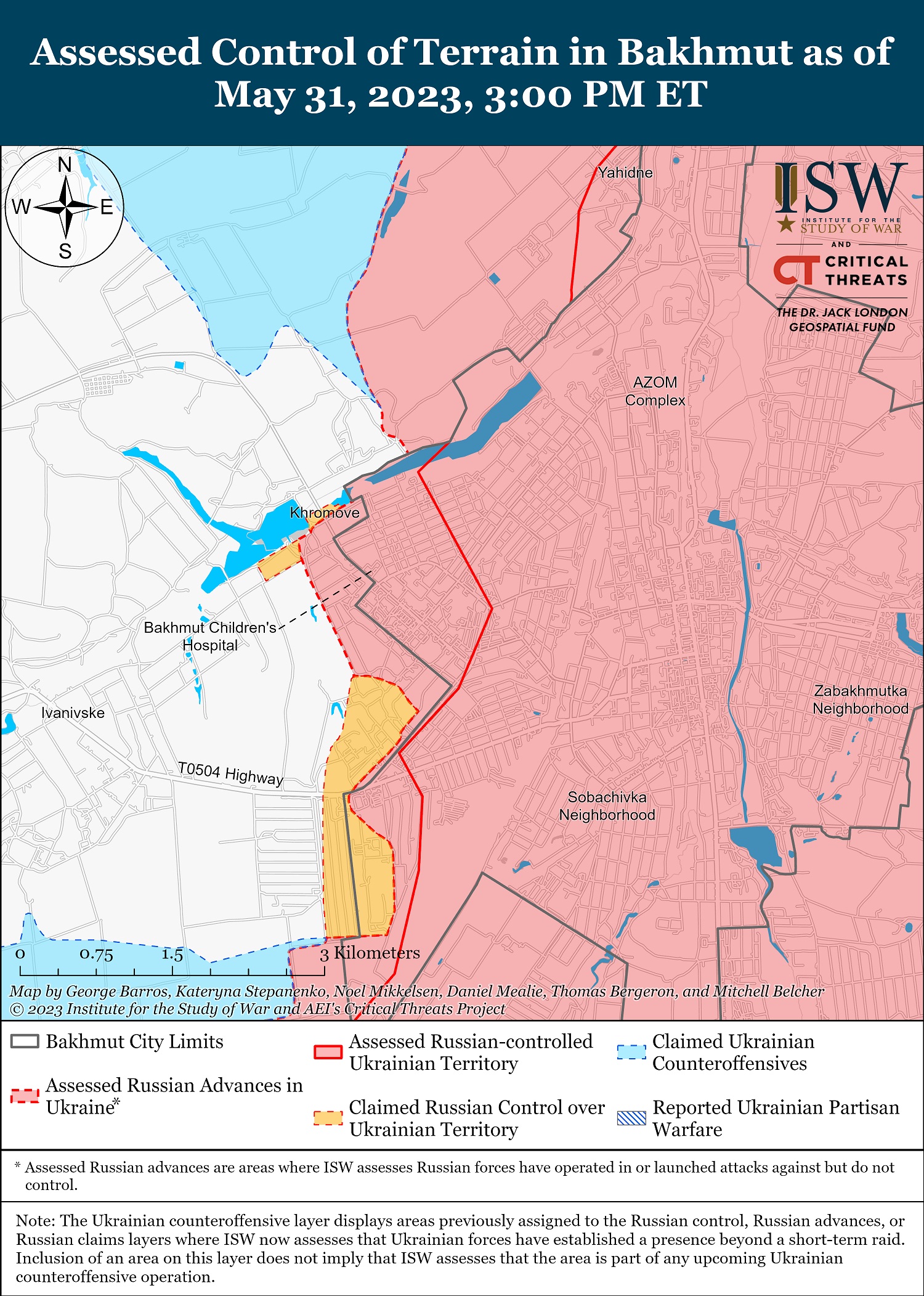 Карта боевых действий в Украине 2 июня.