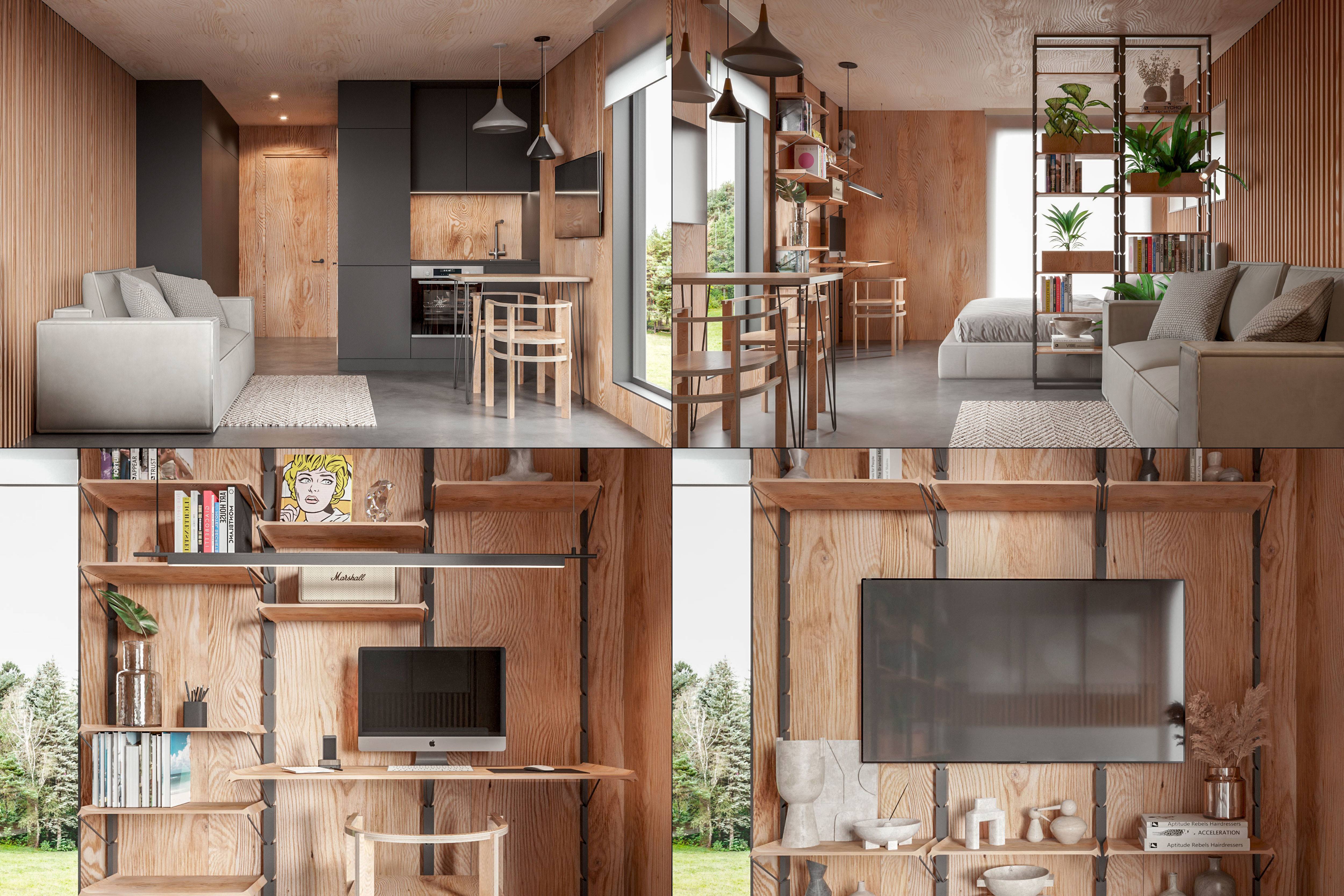 Как выглядят модульные дома внутри.