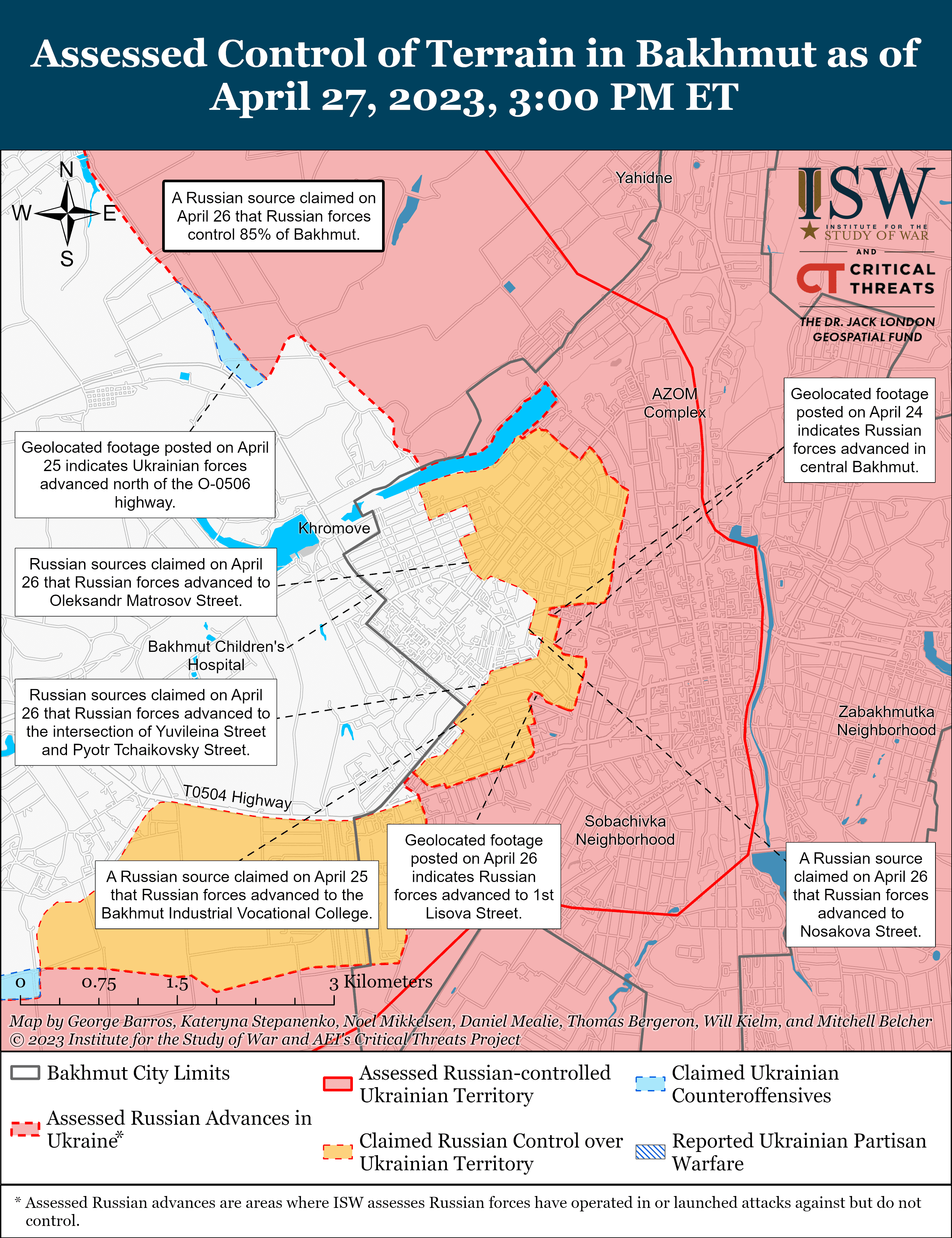 Карта боевых действий в Украине 28 апреля.