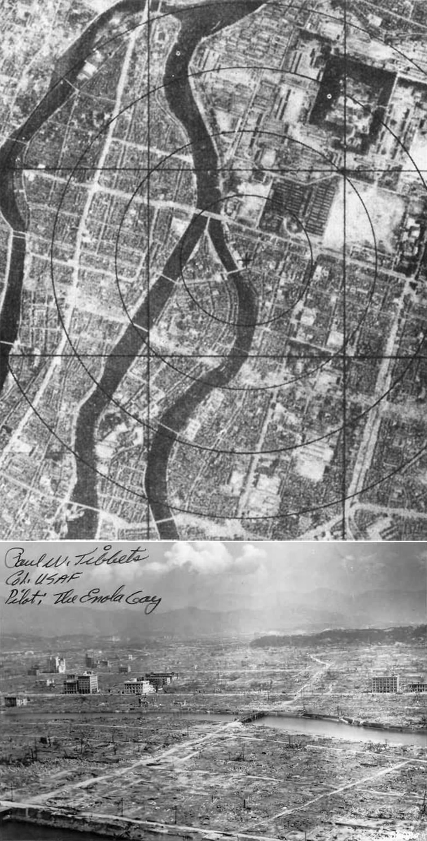 Последствия ядерного удара в Хиросиме.