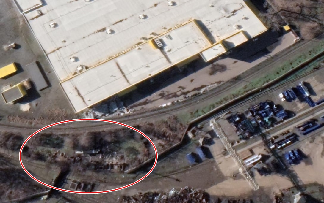 Ж/д узел, куда, по мнению некоторых россиян, попала ракета.