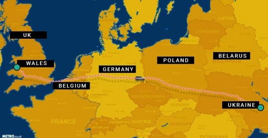Путь уэльского фермера из Великобритании в Украину - фото: Metro.co.uk