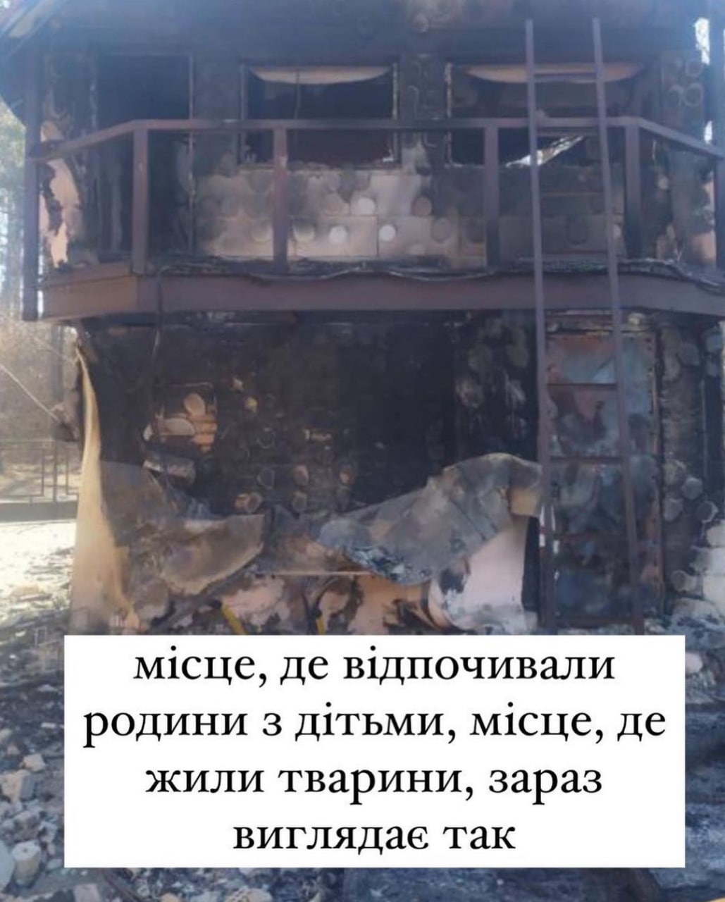 На Киевщине оккупанты обстреляли эко-парк "Ясногородка".