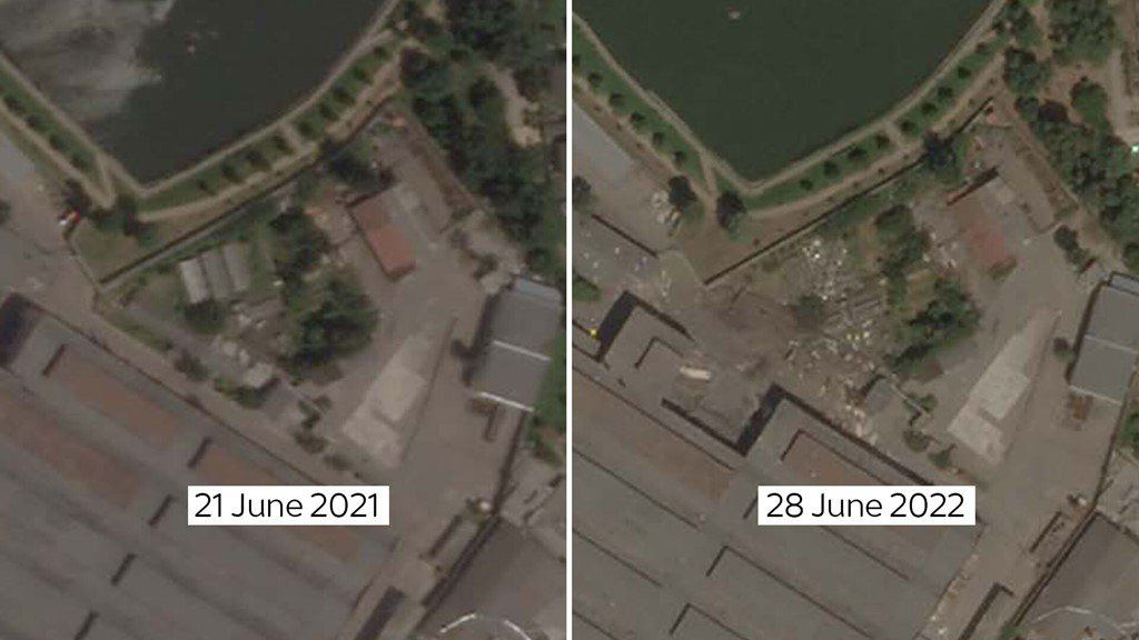 Появилось видео с моментом удара ракеты по ТЦ в Кременчуге - краткий анализ фото 1