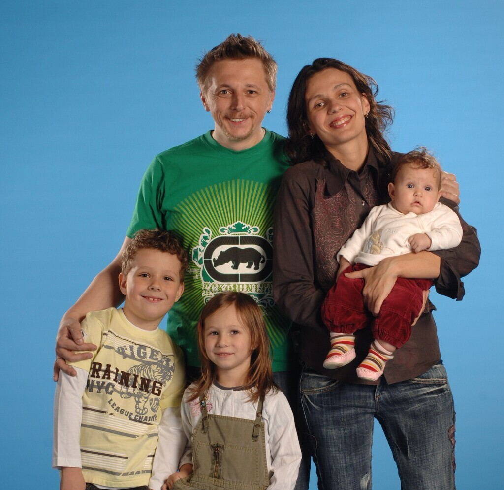 Игорь Пелых со своей семьей.