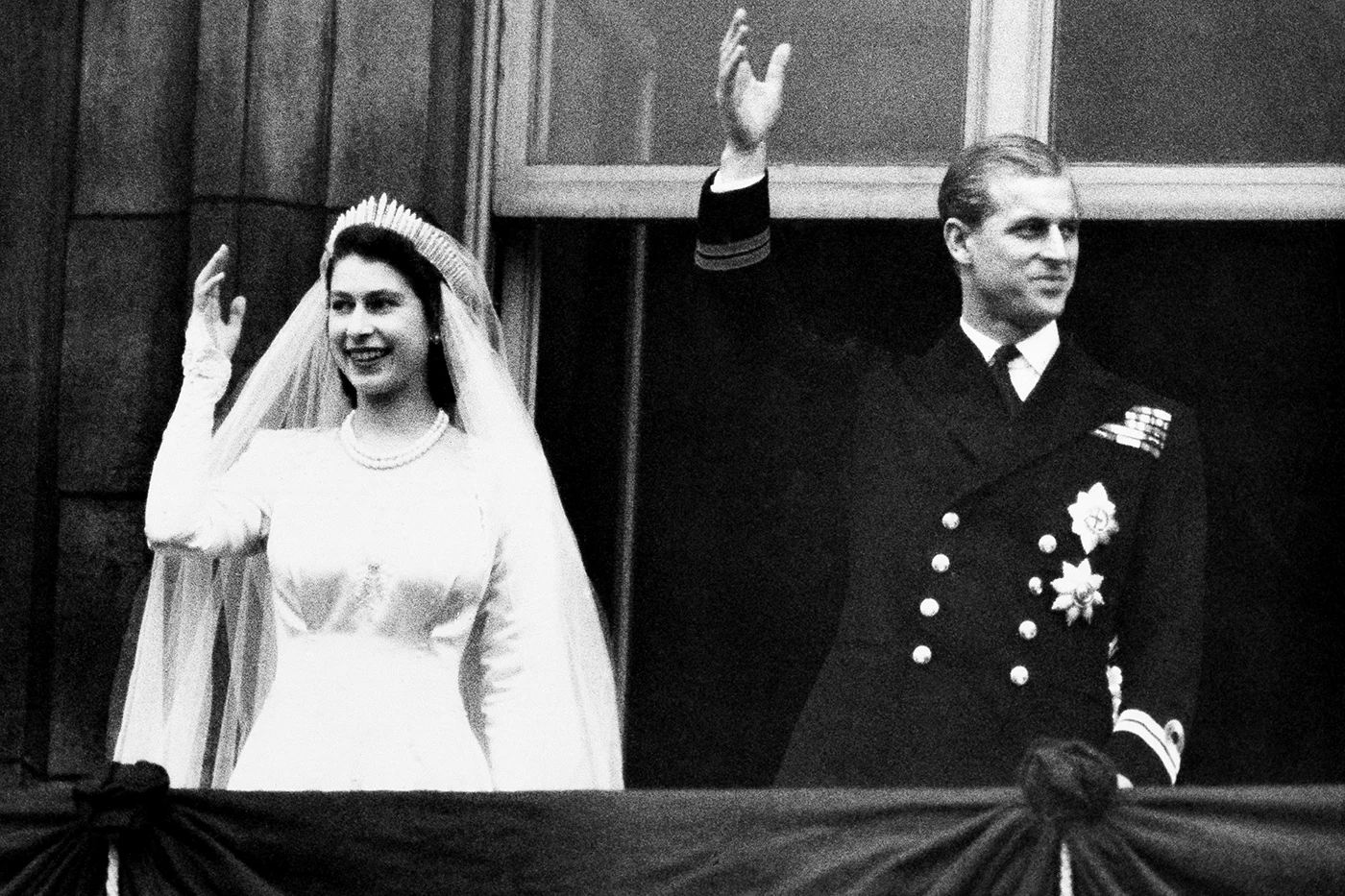 Свадьба Елизаветы II и Филиппа.