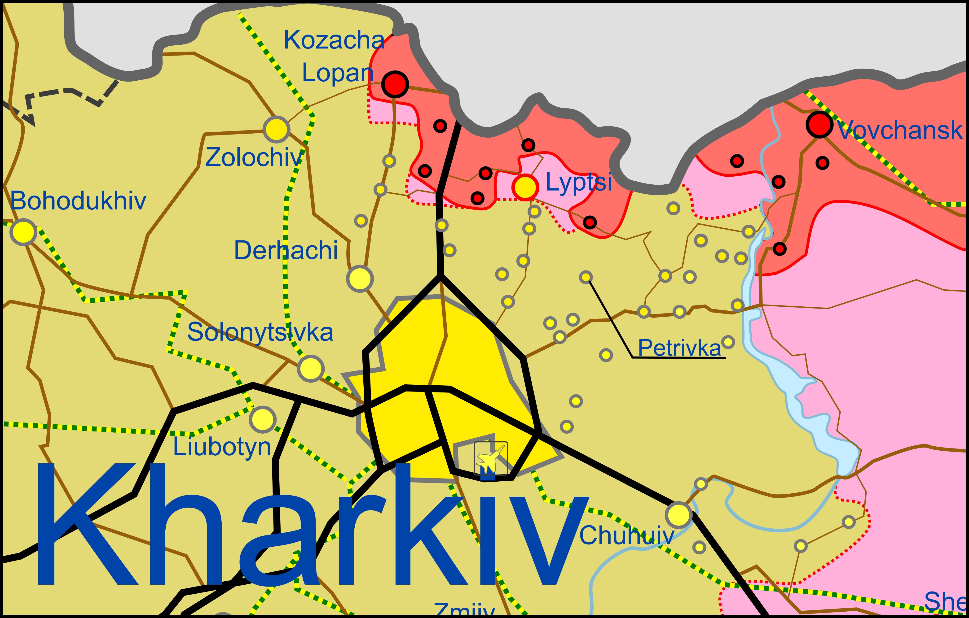 Карта боевых действий в Украине 15 мая