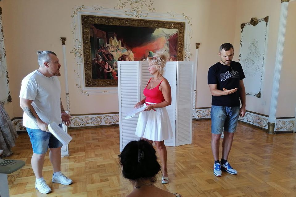 Репетиция предстоящей премьеры