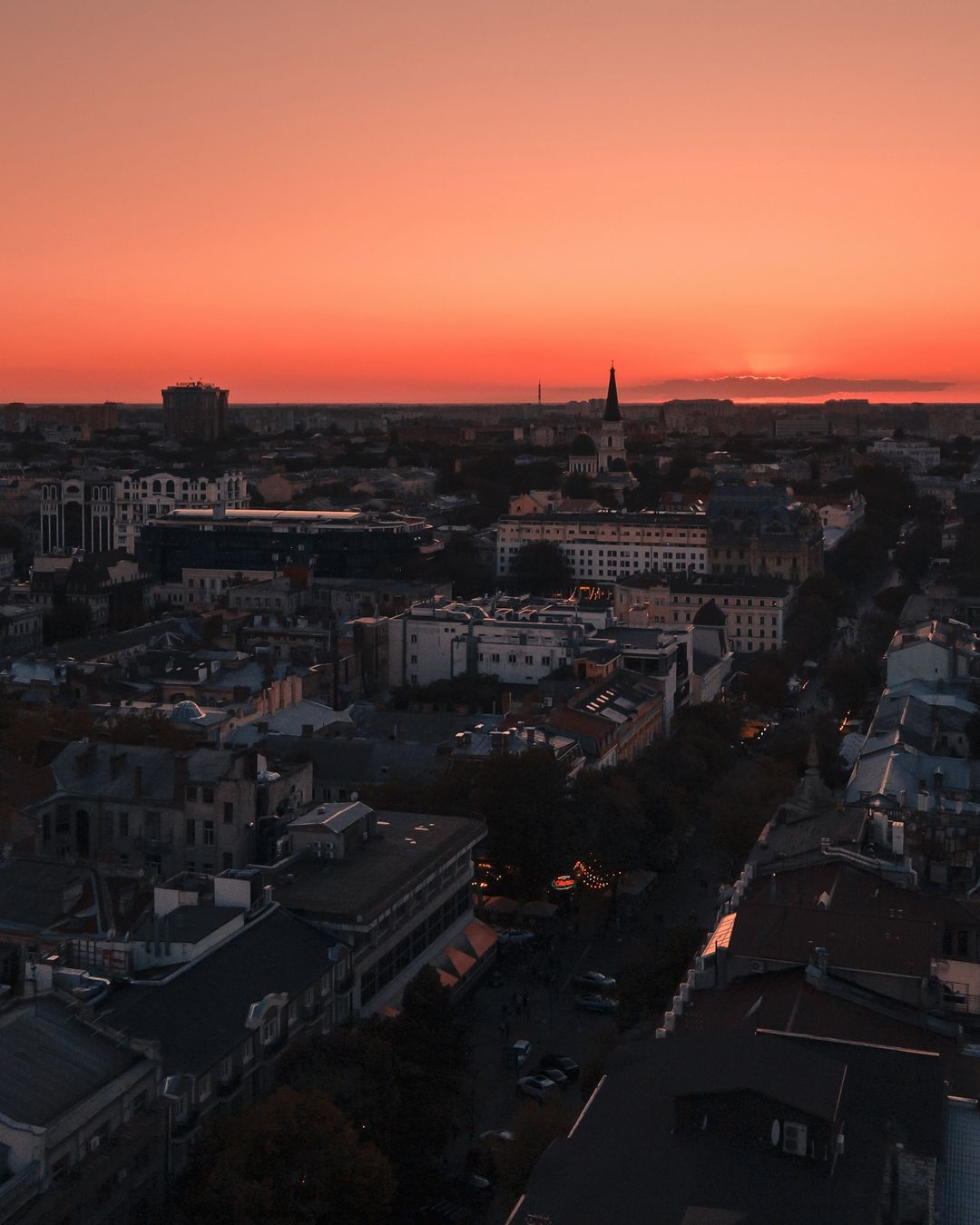 Одесса с высоты птичьего полета.