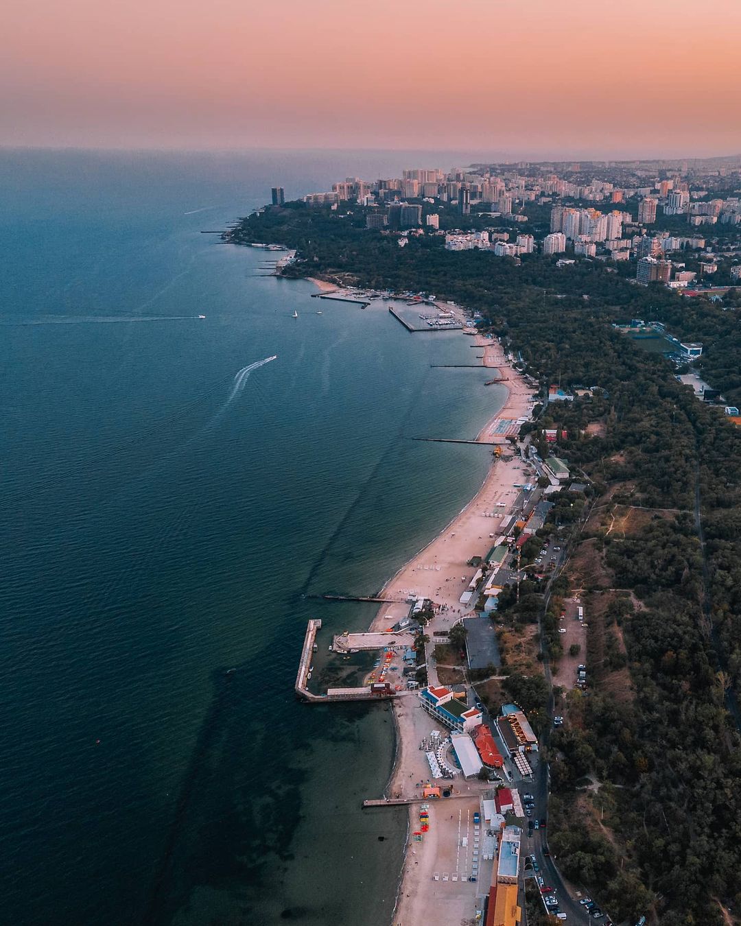 Одесса с высоты птичьего полета.