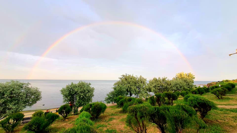 Двойная радуга фото