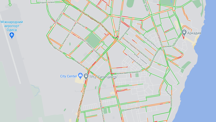 Снежная буря не прекращается: какая ситуация на дорогах Одессы. Карта: Google Map