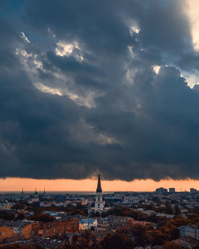 Одесса с высоты птичьего полета.