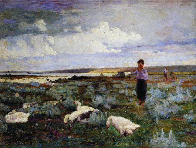 Работа художника Кириака Костанди