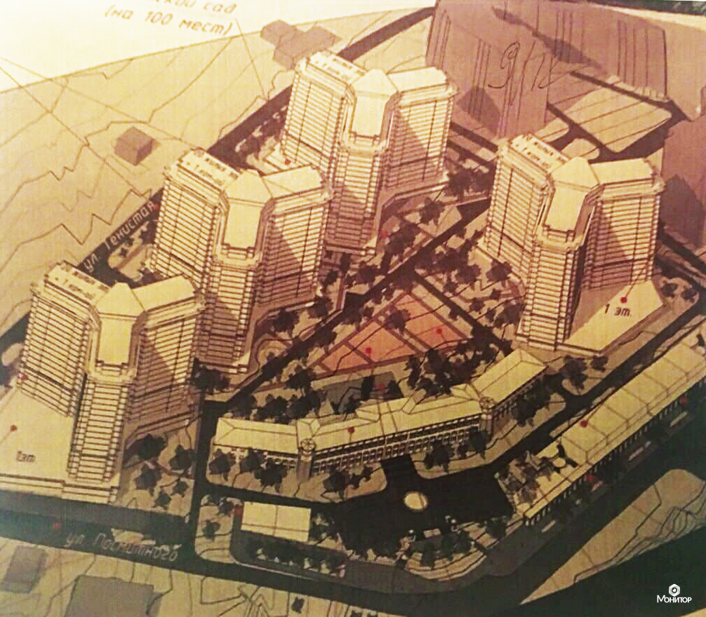 Высотки, которые хотели построить на месте санатория "Молдова". Фото: "Монитор"