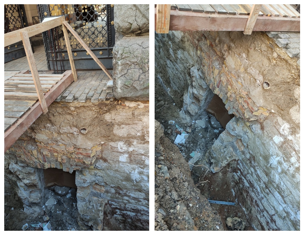 В фундаменте одесской филармонии обнаружили странный подземный проход.