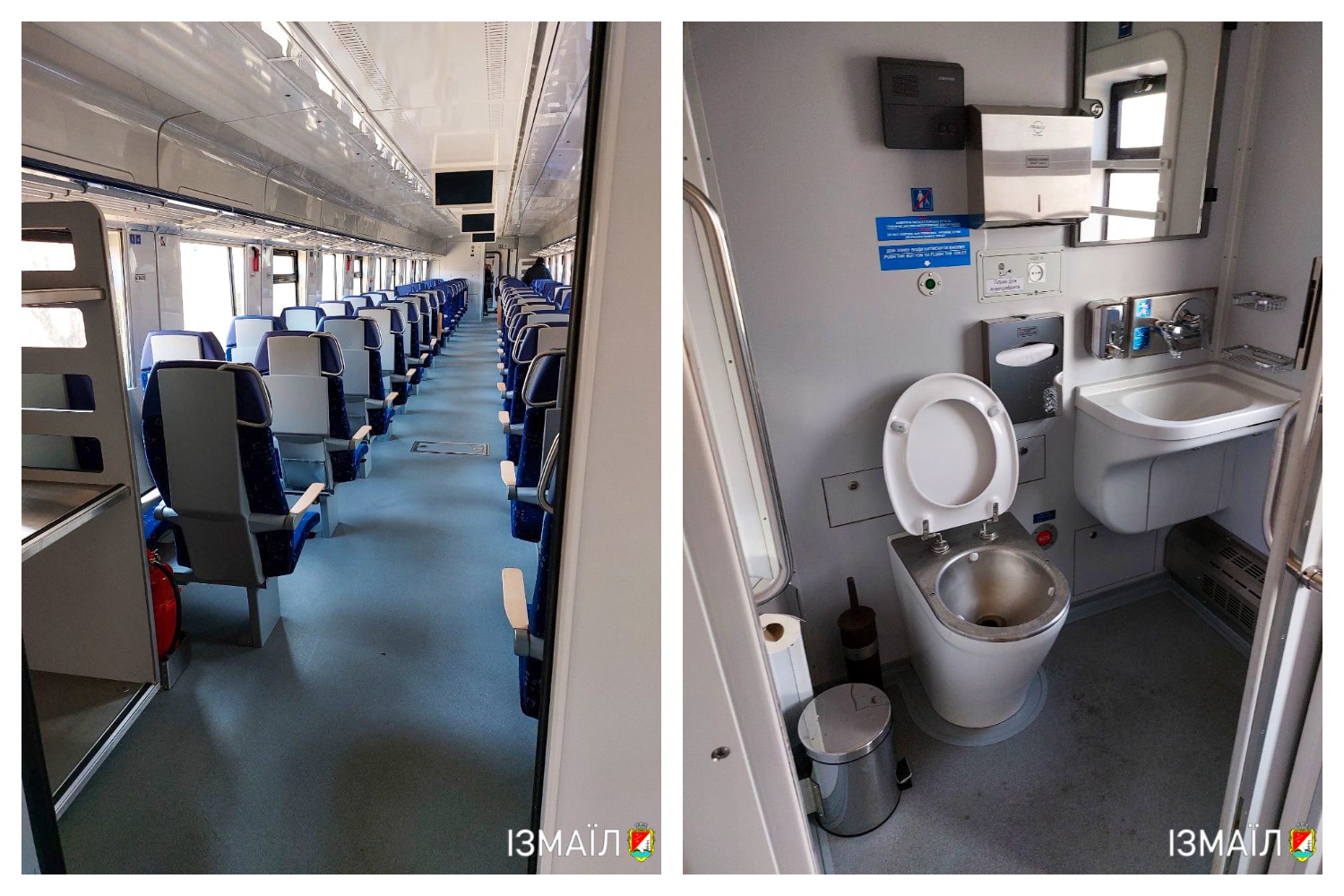 Как выглядит новый поезд Одесса - Измаил.