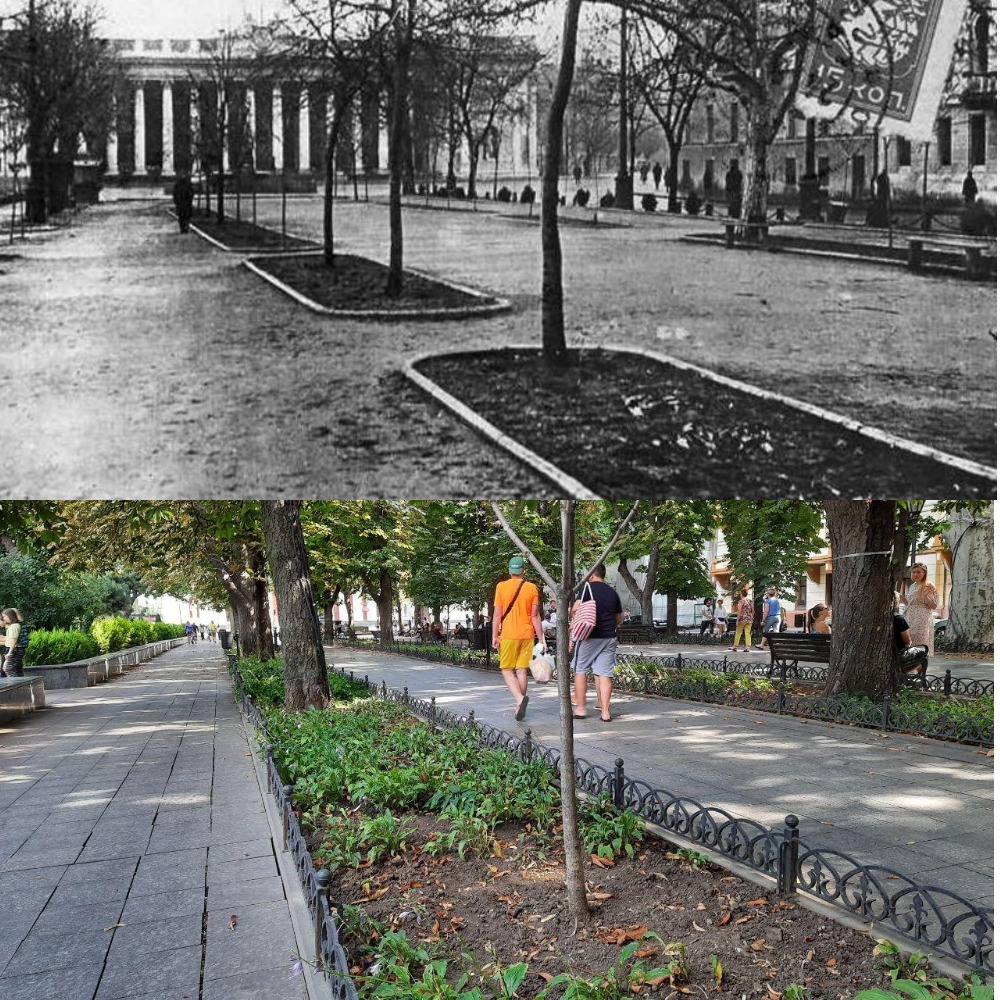 Приморский бульвар. 1920-е годы  - 2020