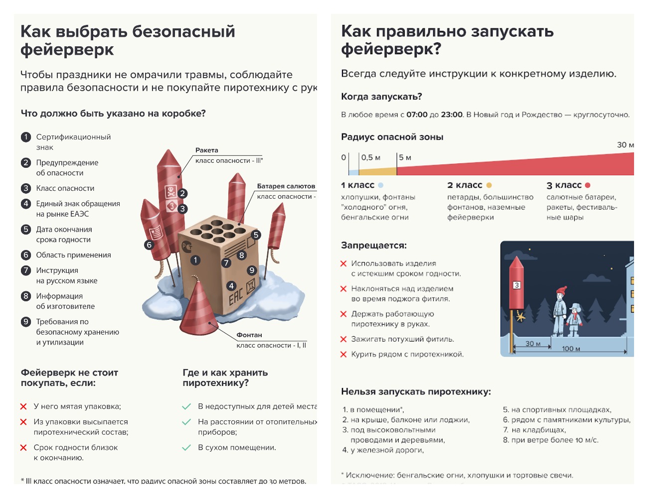 Как правильно выбрать и запустить фейерверк.