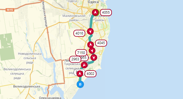 Маршрут движения трамвая №3. Фото: eway.in.ua