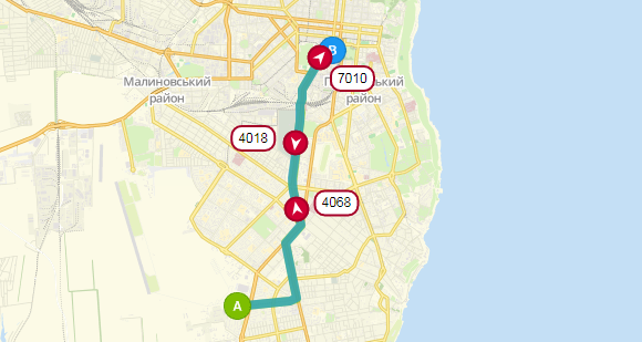 Маршрут движения трамвая №13. Фото: eway.in.ua