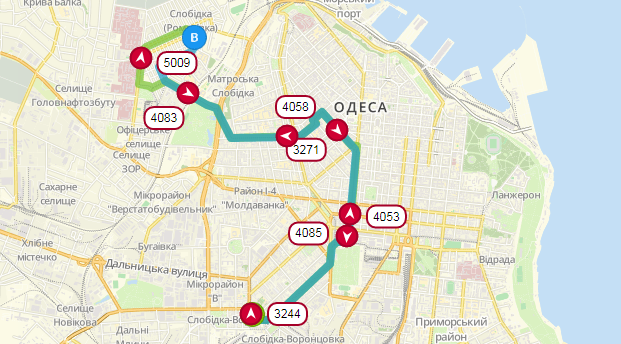 Маршрут движения трамвая №15. Фото: eway.in.ua