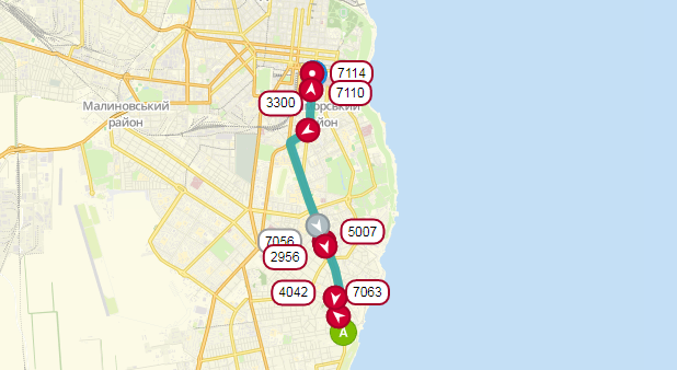 Маршрут движения трамвая №18. Фото: eway.in.ua