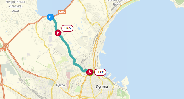 Маршрут движения трамвая №20. Фото: eway.in.ua