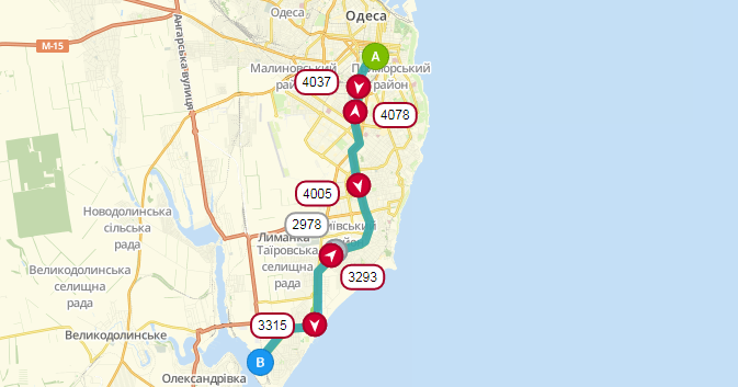 Маршрут движения трамвая №27. Фото: eway.in.ua