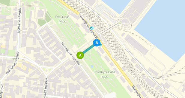 Маршрут движения фуникулера. Фото: eway.in.ua